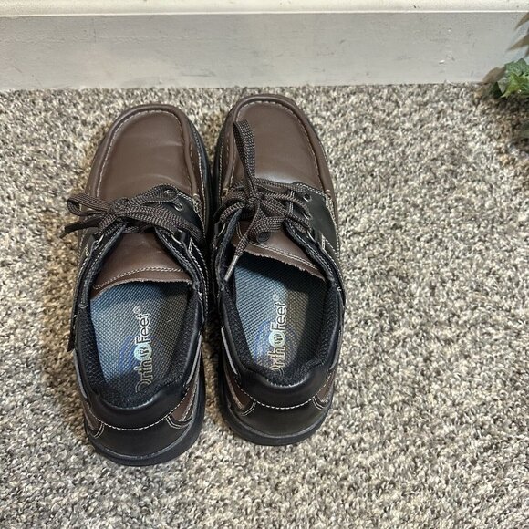Orthofeet 422 Baton Rouge Brown Black Diabetic Men's Leather Shoes Size 8.5 D - Picture 7 of 8